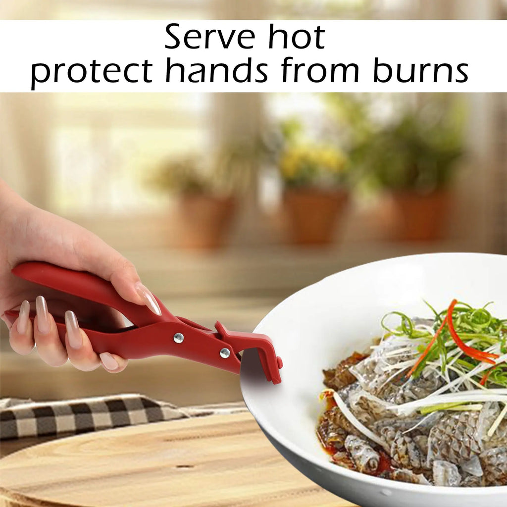 2 Counts Hot Plate Gripper, Multi-Purpose Anti-Scald